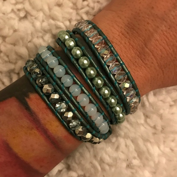Jewelry - Beautiful hand made Wrap around Bracelet 💙